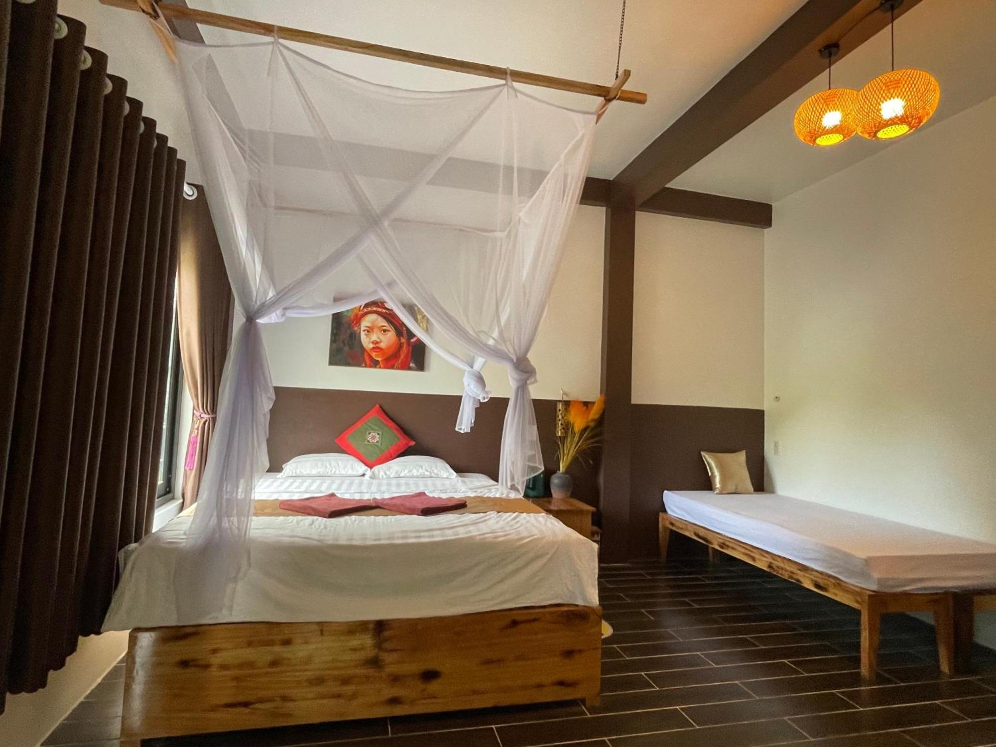 Vu Linh Palm House Homestay - Bungalow Yen Bai Екстер'єр фото