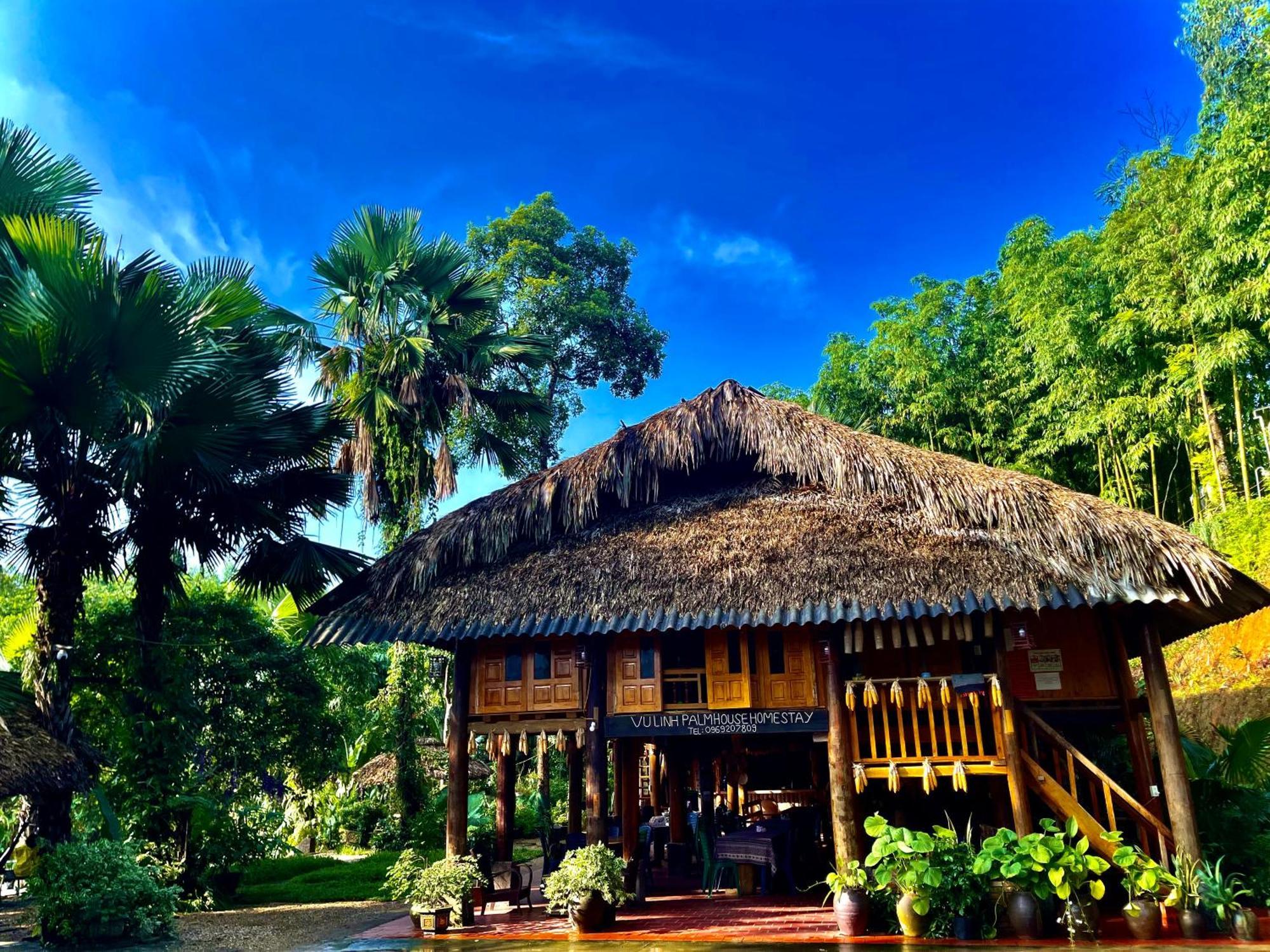 Vu Linh Palm House Homestay - Bungalow Yen Bai Екстер'єр фото
