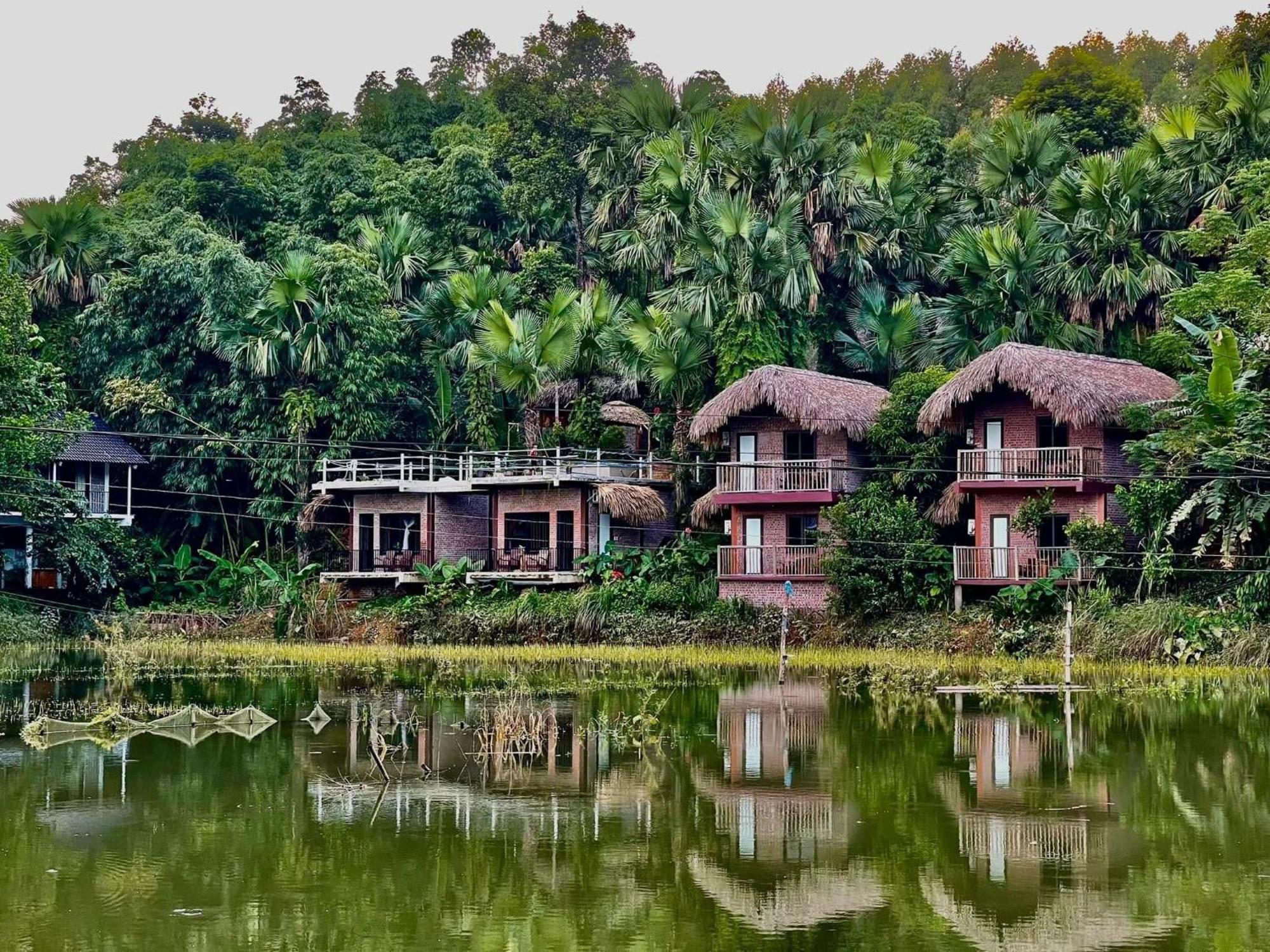 Vu Linh Palm House Homestay - Bungalow Yen Bai Екстер'єр фото
