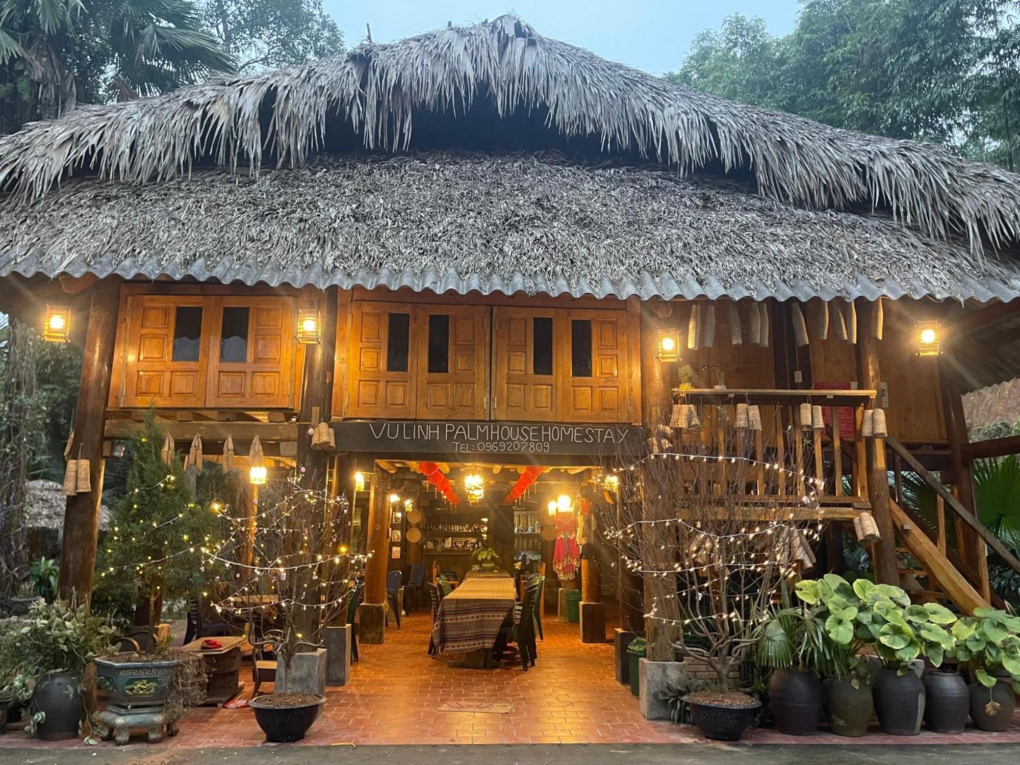 Vu Linh Palm House Homestay - Bungalow Yen Bai Екстер'єр фото